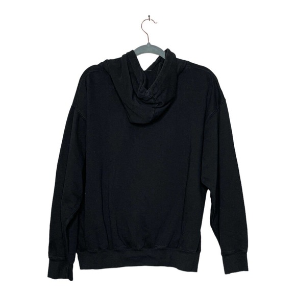 Three Layer Premium Large Mens Black Long Sleeve Pockets Pullover Hoodie - Picture 2 of 7